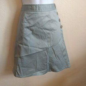 The Limited stretch Cotton Blue Button Skirt 4